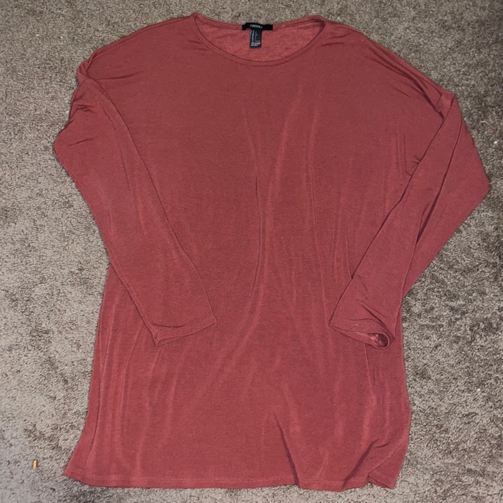 Burnt orange sweater dress